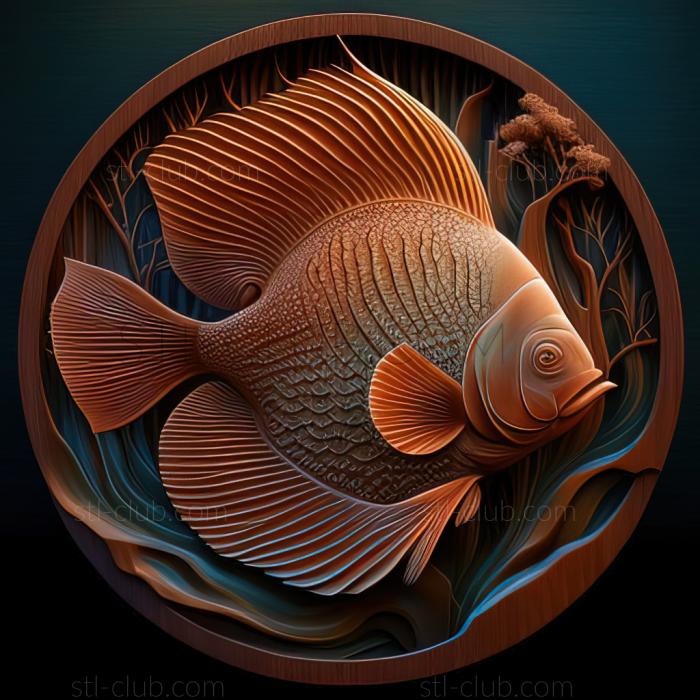 3D model st Ordinary discus fish (STL)